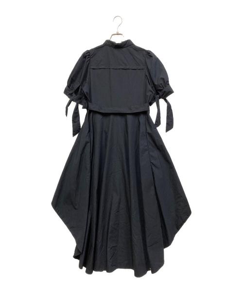 DazzliN（ダズリン）dazzlin (ダズリン) POLO BCS (ポロ・ビーシーエス) 24SS ヘムレイヤードシャツワンピース ネイビー サイズ:SIZE Sの古着・服飾アイテム