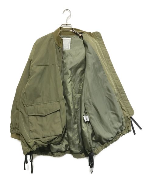 BEARDSLEY（ビアズリー）BEARDSLEY (ビアズリー) フレアMA-1ブルゾン カーキ サイズ:Fの古着・服飾アイテム