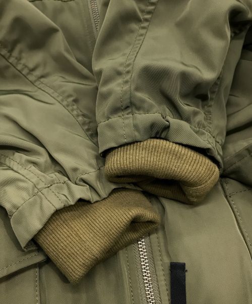 BEARDSLEY（ビアズリー）BEARDSLEY (ビアズリー) フレアMA-1ブルゾン カーキ サイズ:Fの古着・服飾アイテム
