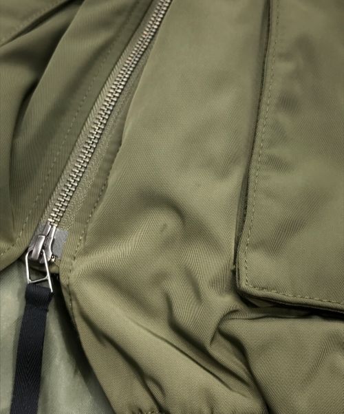 BEARDSLEY（ビアズリー）BEARDSLEY (ビアズリー) フレアMA-1ブルゾン カーキ サイズ:Fの古着・服飾アイテム