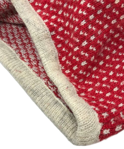 SCANDINAVIAN SCORE DESIGN（スカンジナビアンスコアデザイン）SCANDINAVIAN SCORE DESIGN (スカンジナビアンスコアデザイン) ハーフボタンセーター レッド サイズ:Sの古着・服飾アイテム