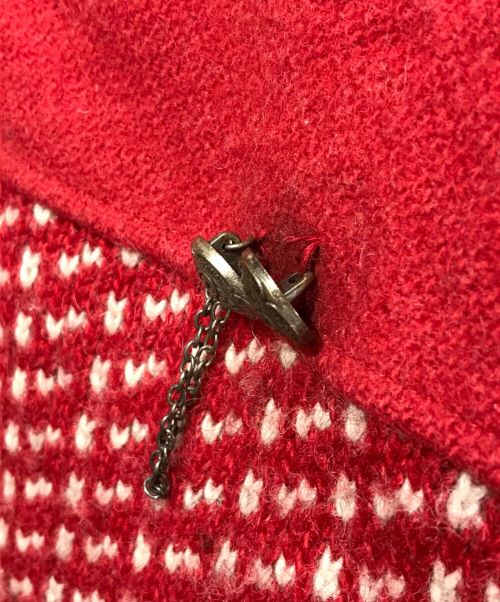 SCANDINAVIAN SCORE DESIGN（スカンジナビアンスコアデザイン）SCANDINAVIAN SCORE DESIGN (スカンジナビアンスコアデザイン) ハーフボタンセーター レッド サイズ:Sの古着・服飾アイテム