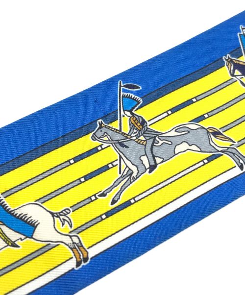 HERMES（エルメス）HERMES (エルメス) Pani La Shar Pawnee ブルー×イエロー サイズ:ーの古着・服飾アイテム