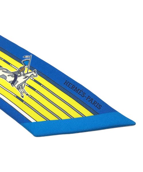 HERMES（エルメス）HERMES (エルメス) Pani La Shar Pawnee ブルー×イエロー サイズ:ーの古着・服飾アイテム