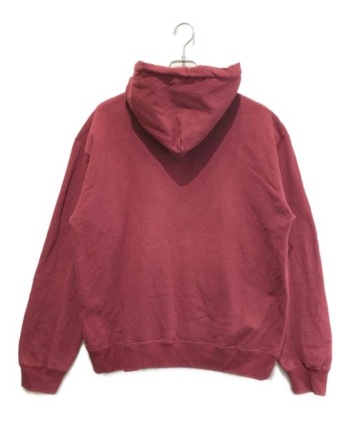 BlackEyePatch（ブラックアイパッチ）BlackEyePatch (ブラックアイパッチ) 刺繍ロゴ取扱注意 ジップパーカー レッド サイズ:Lの古着・服飾アイテム