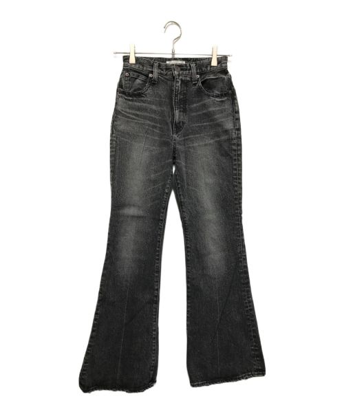 moussy（マウジー）moussy (マウジー) MVS BLACK FLARE ブラック サイズ:24の古着・服飾アイテム