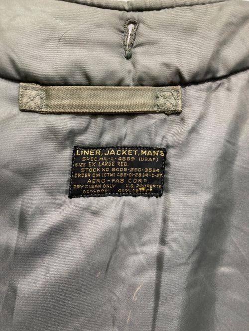 US ARMY（ユーエスアーミー）US ARMY (ユーエスアーミー) ヴィンテージミリタリーライナージャケット グリーン サイズ:-の古着・服飾アイテム