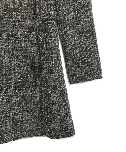 theory（セオリー）theory (セオリー) ツイードコート ブラック サイズ:2の古着・服飾アイテム