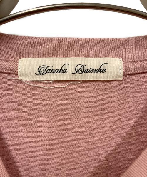 Tanaka Daisuke（タナカ ダイスケ）Tanaka Daisuke (タナカ ダイスケ) LOVE Tシャツ ピンク サイズ:SIZE 1の古着・服飾アイテム