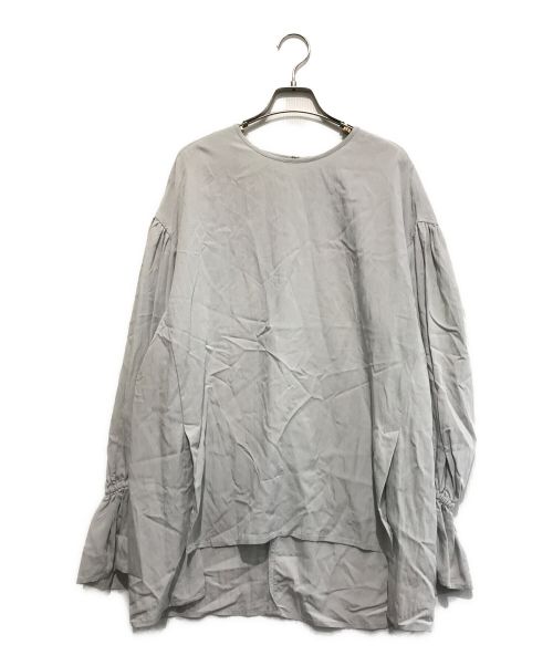 BEARDSLEY（ビアズリー）BEARDSLEY (ビアズリー) ギャザーカフスシャツ グレー サイズ:Fの古着・服飾アイテム