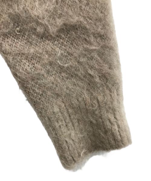 Needles（ニードルズ）Needles (ニードルズ) モヘヤブレンドニットカーディガン ベージュ×レッド サイズ:2の古着・服飾アイテム