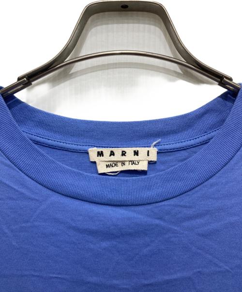 MARNI（マルニ）MARNI (マルニ) ロゴプリントTシャツ ブルー サイズ:48の古着・服飾アイテム