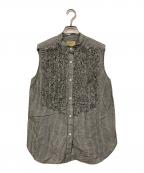 UNITED ARROWS TOKYOユナイテッドアローズトウキョウ）の古着「ノースリーブフリルブラウス」｜グレー