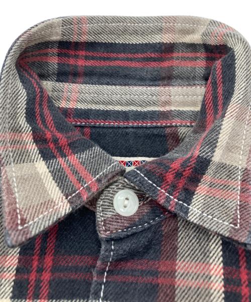 Hysteric Glamour（ヒステリックグラマー）Hysteric Glamour (ヒステリックグラマー) ワークネルシャツ ブラック×ベージュ サイズ:freeの古着・服飾アイテム