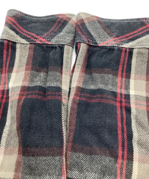 Hysteric Glamour（ヒステリックグラマー）Hysteric Glamour (ヒステリックグラマー) ワークネルシャツ ブラック×ベージュ サイズ:freeの古着・服飾アイテム