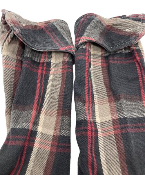 Hysteric Glamour（ヒステリックグラマー）Hysteric Glamour (ヒステリックグラマー) ワークネルシャツ ブラック×ベージュ サイズ:freeの古着・服飾アイテム