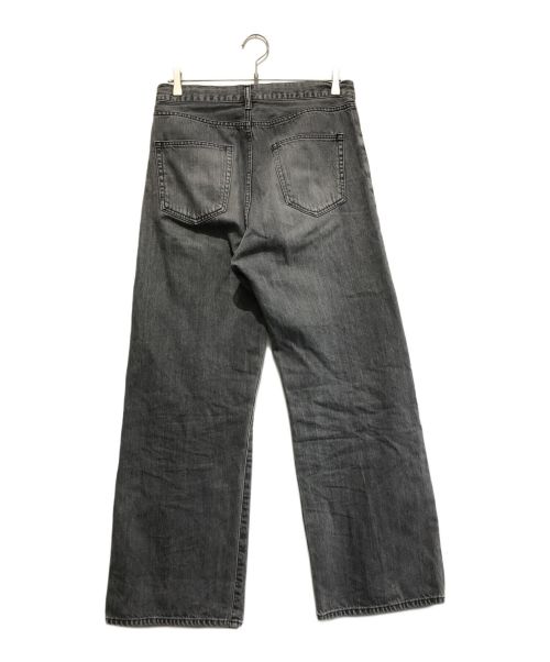 Whim Gazette（ウィムガゼット）Whim Gazette (ウィムガゼット) ドロストデニムパンツ ブラック サイズ:36の古着・服飾アイテム