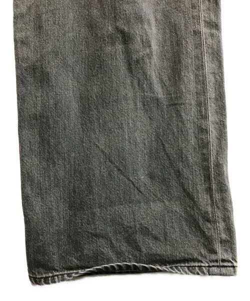 Whim Gazette（ウィムガゼット）Whim Gazette (ウィムガゼット) ドロストデニムパンツ ブラック サイズ:36の古着・服飾アイテム