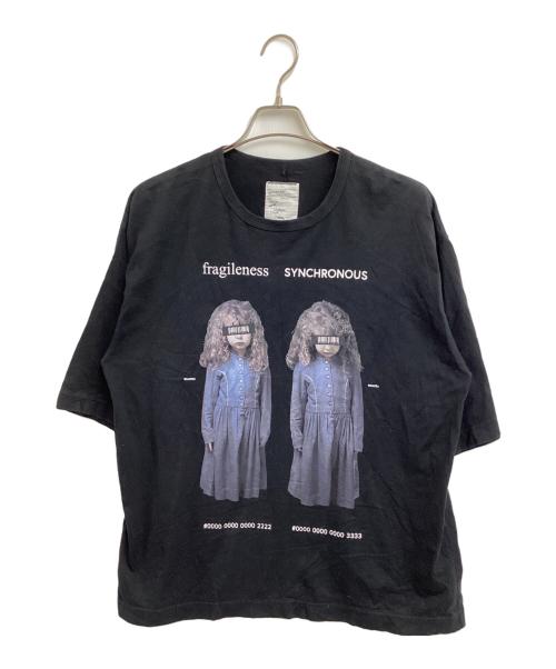 SHAREEF（シャリーフ）SHAREEF (シャリーフ) 双子プリントTシャツ ブラック サイズ:１の古着・服飾アイテム