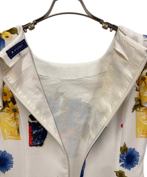 M'S GRACY（エムズグレイシー）M'S GRACY (エムズグレイシー) 花柄ワンピース ホワイト サイズ:SIZE 38の古着・服飾アイテム