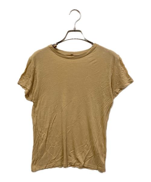 ADAM ET ROPE FEMME（アダムエロペファム）ADAM ET ROPE FEMME (アダムエロペファム) BASERANGE (ベースレンジ) TEE SHIRT ベージュ サイズ:SIZE Sの古着・服飾アイテム
