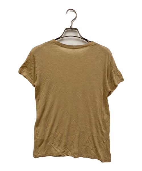 ADAM ET ROPE FEMME（アダムエロペファム）ADAM ET ROPE FEMME (アダムエロペファム) BASERANGE (ベースレンジ) TEE SHIRT ベージュ サイズ:SIZE Sの古着・服飾アイテム
