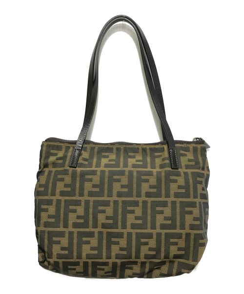 FENDI（フェンディ）FENDI (フェンディ) ズッカ柄ミニトートバッグ ブラウン サイズ:ーの古着・服飾アイテム