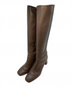 DIANAダイアナ）の古着「美脚シンプルロングブーツ」｜ブラウン