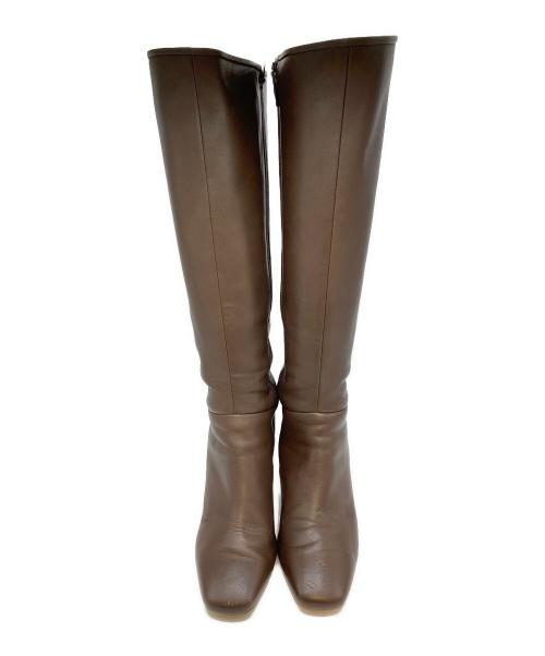 DIANA（ダイアナ）DIANA (ダイアナ) 美脚シンプルロングブーツ ブラウン サイズ:SIZE 24cmの古着・服飾アイテム