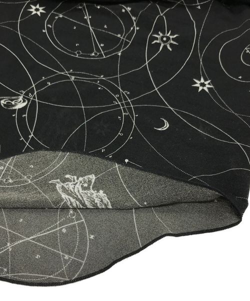 LE CIEL BLEU（ルシェルブルー）LE CIEL BLEU (ルシェルブルー) Zodiac Tattoo Sheer Top ブラック サイズ:36の古着・服飾アイテム