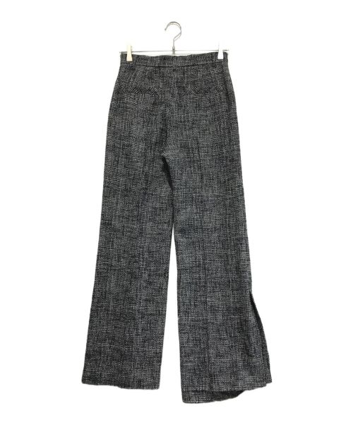 LE CIEL BLEU（ルシェルブルー）LE CIEL BLEU (ルシェルブルー) Tweed Pants ブラック×ホワイト サイズ:36の古着・服飾アイテム
