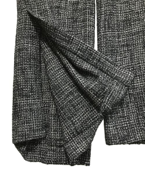 LE CIEL BLEU（ルシェルブルー）LE CIEL BLEU (ルシェルブルー) Tweed Pants ブラック×ホワイト サイズ:36の古着・服飾アイテム