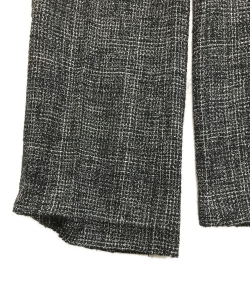 LE CIEL BLEU（ルシェルブルー）LE CIEL BLEU (ルシェルブルー) Tweed Pants ブラック×ホワイト サイズ:36の古着・服飾アイテム