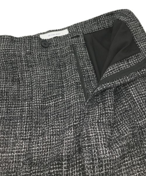 LE CIEL BLEU（ルシェルブルー）LE CIEL BLEU (ルシェルブルー) Tweed Pants ブラック×ホワイト サイズ:36の古着・服飾アイテム