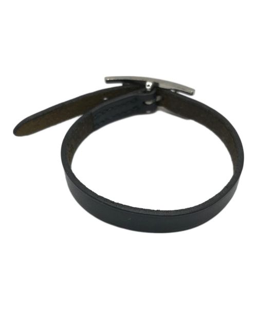 HERMES（エルメス）HERMES (エルメス) ベルトブレスレット ブラックの古着・服飾アイテム