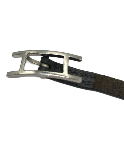 HERMES（エルメス）HERMES (エルメス) ベルトブレスレット ブラックの古着・服飾アイテム