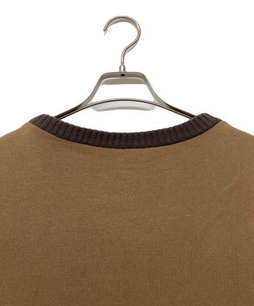 N°21 numero ventuno（ヌメロヴェントゥーノ）N°21 numero ventuno (ヌメロヴェントゥーノ) ストライプニット切替スウェット ブラウン サイズ:Mの古着・服飾アイテム