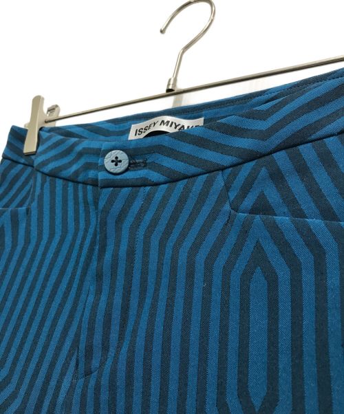 ISSEY MIYAKE（イッセイミヤケ）ISSEY MIYAKE (イッセイミヤケ) 柄パンツ ネイビー サイズ:1の古着・服飾アイテム