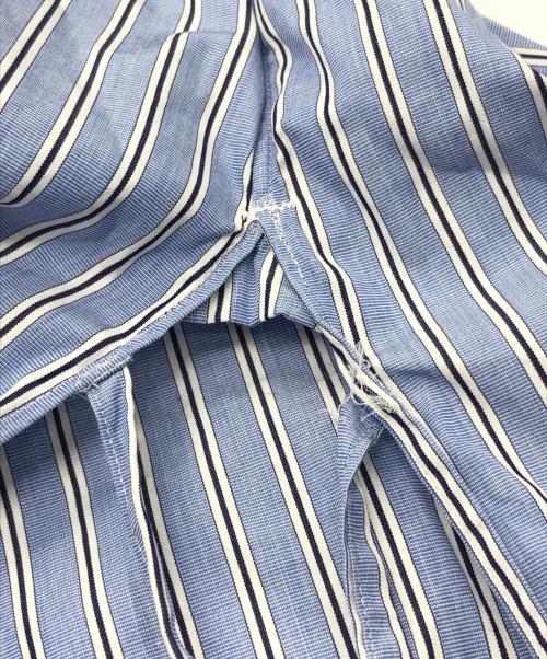 Toironier（トワロニエ）Toironier (トワロニエ) ストライプシャツ ブルー サイズ:Fの古着・服飾アイテム