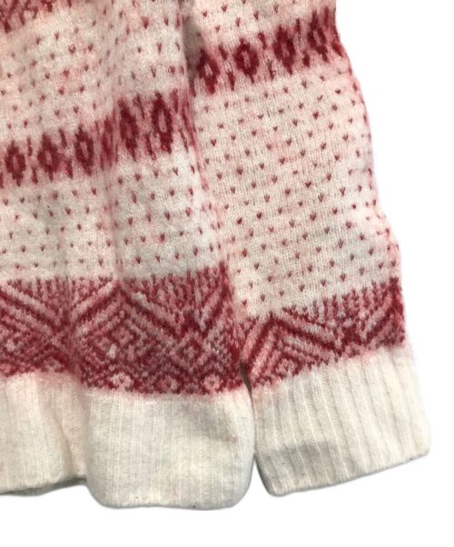 DRESSTERIOR（ドレステリア）DRESSTERIOR (ドレステリア) 22AW ノルディックジャガードニット ホワイト×レッド サイズ:38の古着・服飾アイテム