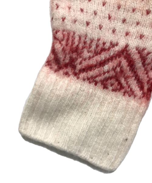 DRESSTERIOR（ドレステリア）DRESSTERIOR (ドレステリア) 22AW ノルディックジャガードニット ホワイト×レッド サイズ:38の古着・服飾アイテム