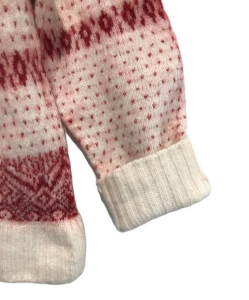 DRESSTERIOR（ドレステリア）DRESSTERIOR (ドレステリア) 22AW ノルディックジャガードニット ホワイト×レッド サイズ:38の古着・服飾アイテム