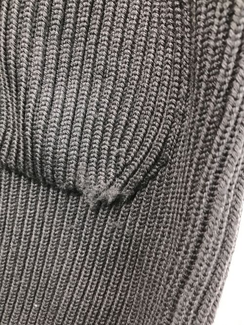 BATONER（バトナ―）BATONER (バトナ―) 21AW SIGNATURE RIB V-NECK VEST グレー サイズ:1の古着・服飾アイテム