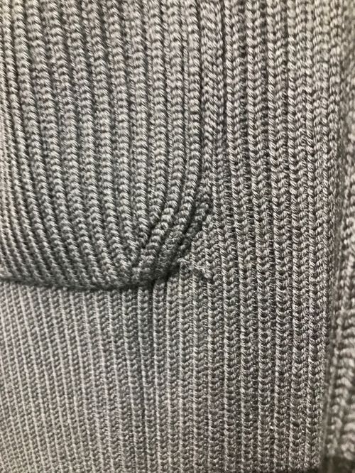 BATONER（バトナ―）BATONER (バトナ―) 21AW SIGNATURE RIB V-NECK VEST グレー サイズ:1の古着・服飾アイテム