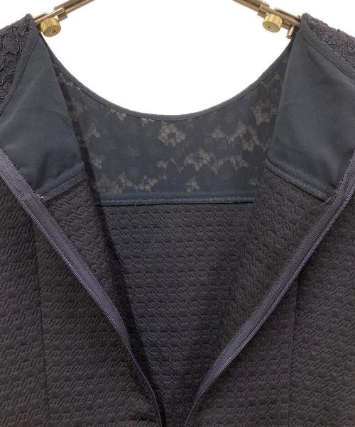 ANAYI（アナイ）ANAYI (アナイ) レース切替ワンピース ネイビー サイズ:SIZE M (38)の古着・服飾アイテム
