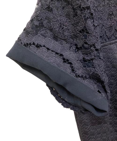 ANAYI（アナイ）ANAYI (アナイ) レース切替ワンピース ネイビー サイズ:SIZE M (38)の古着・服飾アイテム