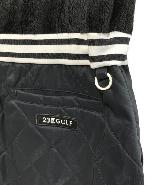 23区 SPORT（ニジュウサンク スポーツ）23区 SPORT (ニジュウサンク スポーツ) ボアキルティングドッキングワンピース ブラック サイズ:M-Lの古着・服飾アイテム