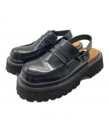 ENFOLD（エンフォルド）の古着「BELTED LOAFERS」｜ブラック