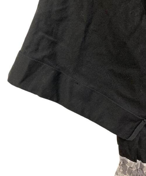 BLUE LABEL CRESTBRIDGE（ブルーレーベルクレストブリッジ）BLUE LABEL CRESTBRIDGE (ブルーレーベルクレストブリッジ) 半袖切替ワンピース ブラック×グレー サイズ:SIZE 38の古着・服飾アイテム