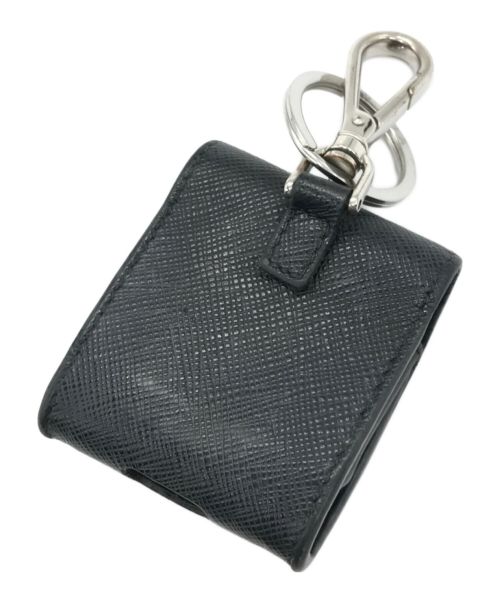 PRADA（プラダ）PRADA (プラダ) サフィアーノレザーAir Pods ケース ブラック サイズ:ーの古着・服飾アイテム